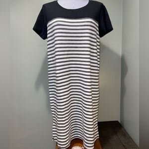 Merona Black and White Striped Dress